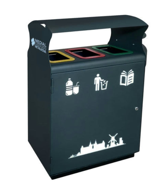 Contenitore Raccolta Differenziata a 2 Sezioni Medial Amsterdam