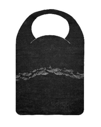 Bavaglio 37x57 Monouso Airspun Oblò Maree Nero 600 Pezzi