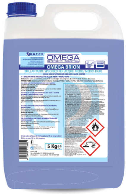 Brillantante Lavastoviglie Sydex Omega Brion 5kg x 4 Pezzi