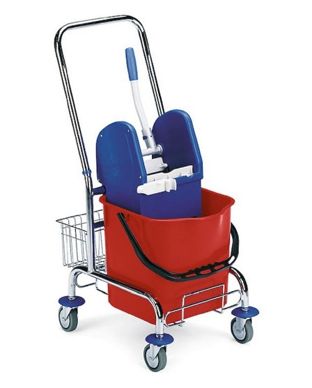 Carrello Strizzatore Cromato Pulizia Professionale Filmop 25lt
