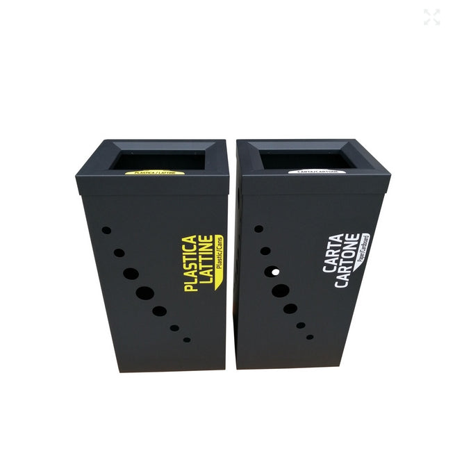 Contenitore Raccolta Differenziata in Metallo Bee Green Eco Easy