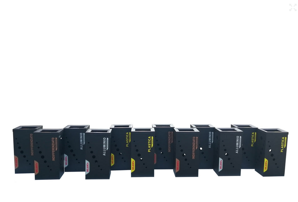 Contenitore Raccolta Differenziata in Metallo Bee Green Eco Easy