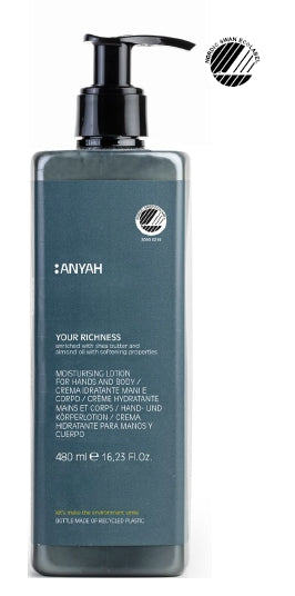 Crema Idratante in flacone con dosatore 480ml Linea Cortesia Gfl Anyah 18pz