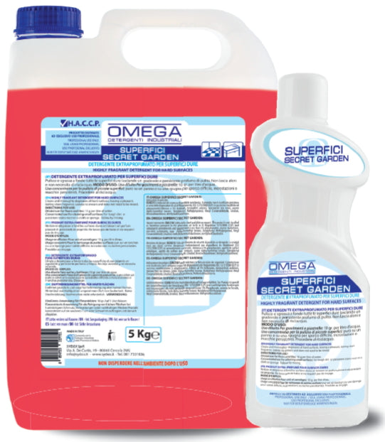 Detergente Profumato Superfici Sydex Omega Secret Garden 1L x 12 Pezzi