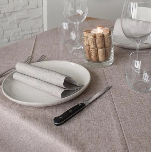 Tovaglia 140x140 Spunlace Packservice Micro Ella Cacao 50 Pezzi