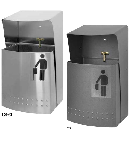 Gettacarta a Muro Per Esterni In Metallo Laccato o Acciaio Inox