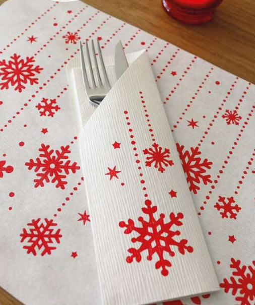 Tovagliette Natalizie 30x48 Airwave Packservice Glacè 400 Pezzi
