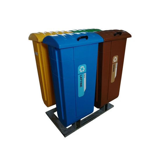 Isola Ecologica a 4 Contenitori Bee Green 1055