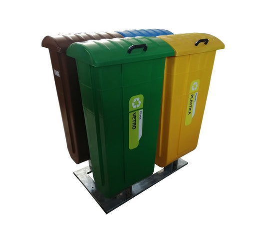 Isola Ecologica a 4 Contenitori Bee Green 1055