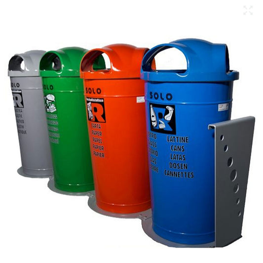 Isola Ecologica Modulare a 4 Contenitori da 105lt Bee Green 1315