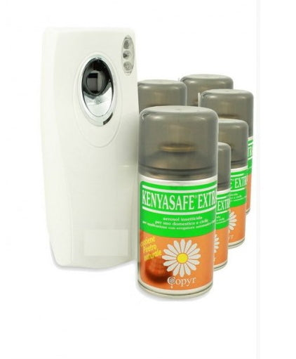 Insetticida Copyr Kenyasafe Extra 250ml x 24 Pezzi + Diffusore Copyrmatic