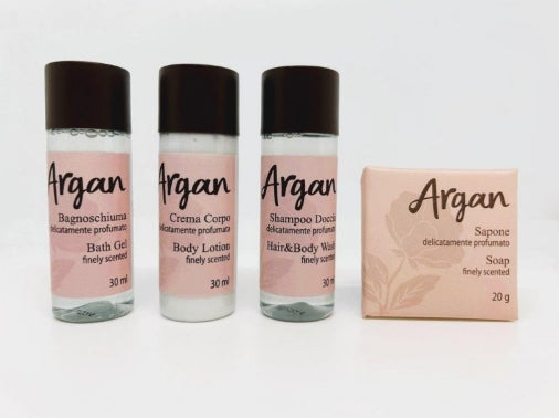 Cuffia Doccia in Astuccio di Cartone Linea Cortesia Dolcos Argan 422 Pezzi