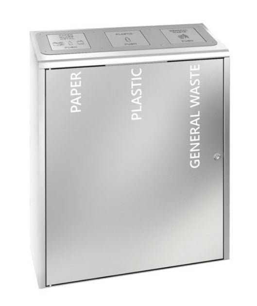 Contenitore Raccolta Differenziata Inox Satinato Modulare Medial Malta