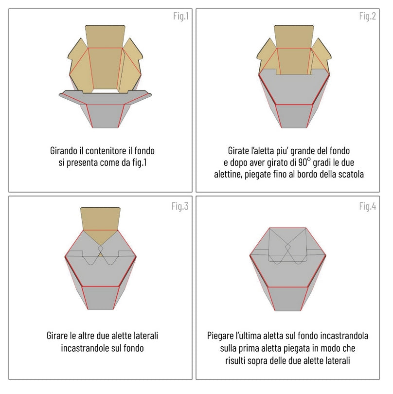 Contenitore Raccolta Differenziata in Cartone Ondulato Differentio 10 Pezzi