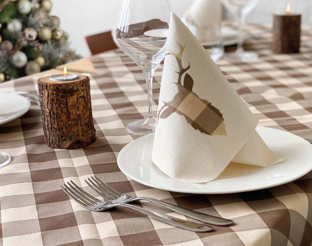 Tovaglioli Natalizi 40x40 Airwave Packservice Rifugio Natural 800 Pezzi