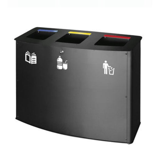 Contenitore Raccolta Differenziata Modulare in Acciaio Medial Rome