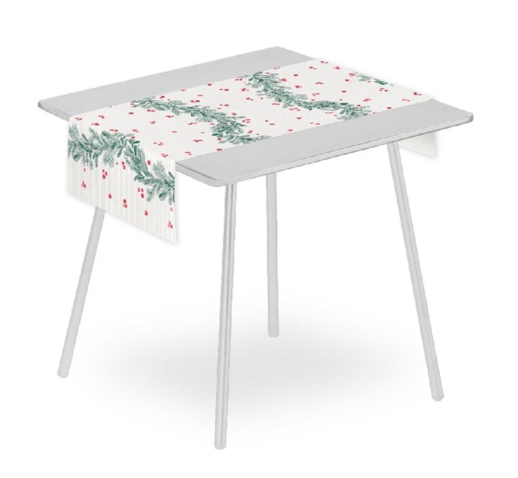 Tovaglietta Runner Natalizia You & Me 120x48 Airlaid Packservice Plus Bacche 200 Pezzi