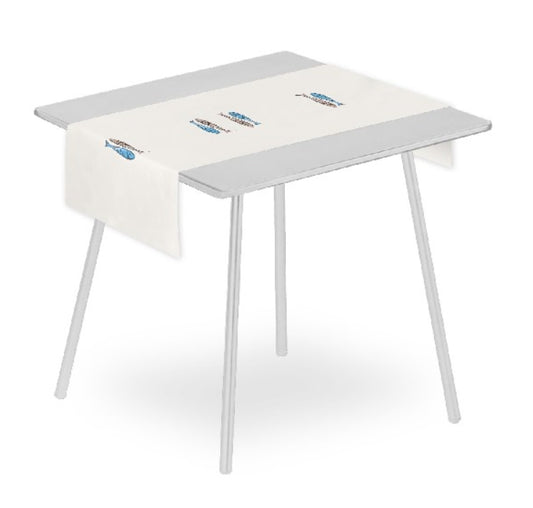 Tovaglietta Runner You & Me 120x48 Airlaid Packservice Mono Alici Azzurro 200 Pezzi