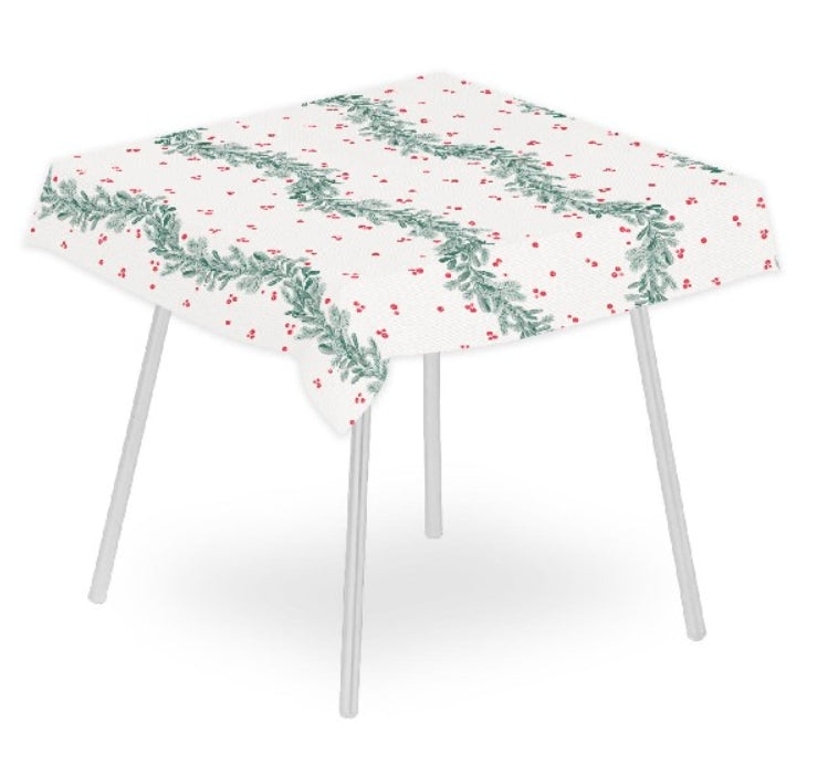 Tovaglia Natalizia 120x120 Airlaid Packservice Plus Bacche 100 Pezzi