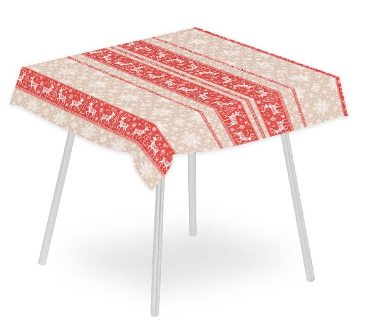 Tovaglia Natalizia 120x120 Airlaid Packservice Plus Baita 100 Pezzi