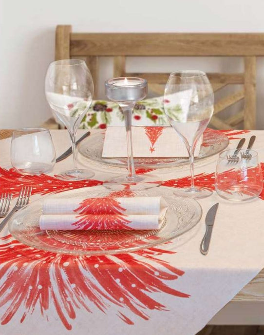 Tovaglietta Natalizia Runner You & Me 120x48 Spunlace Packservice Trees 200 Pezzi