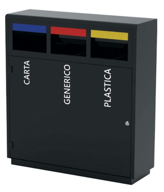 Contenitore Raccolta Differenziata a 3 Sezioni Medial Verona