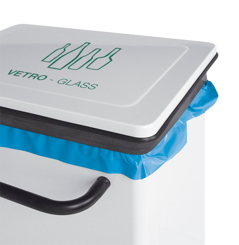 Pattumiera Rettangolare Con Pedale e Ruote