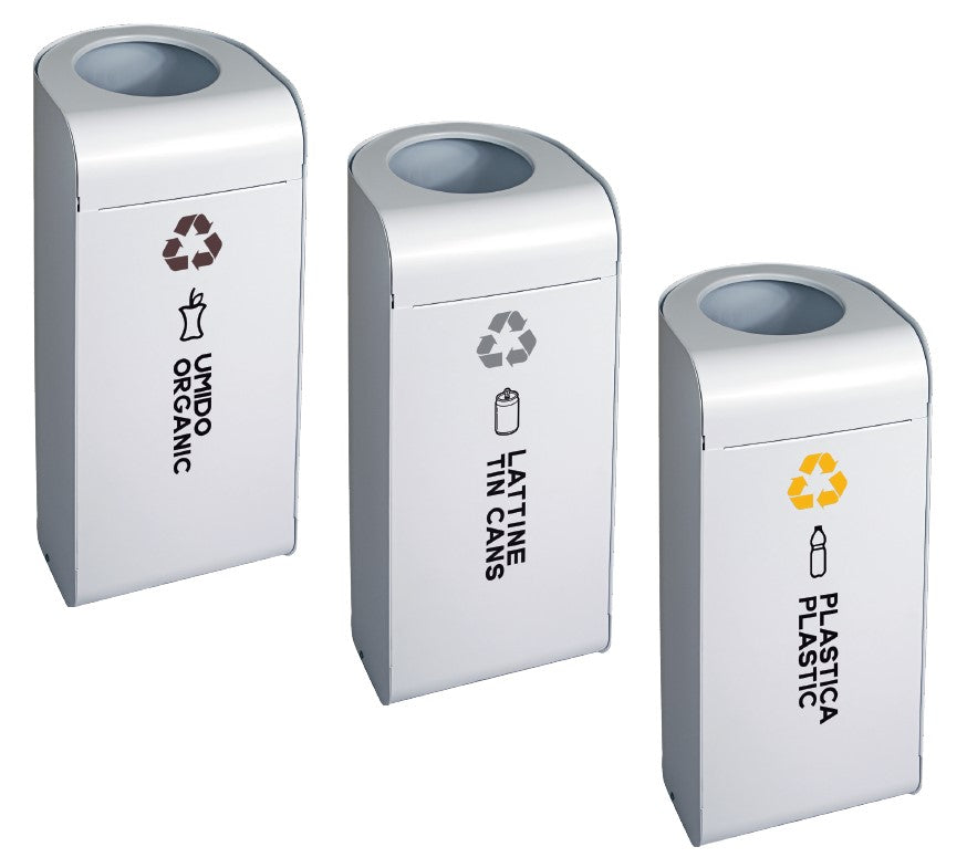 Contenitore Raccolta Differenziata Coperchio Basculante