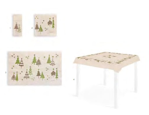 Tovagliette Natalizie 30x48 Airwave Packservice Abeti 350 Pezzi