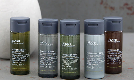 Shampoo Doccia in Flacone 46ml Linea Cortesia Gfl Anyah 216pz