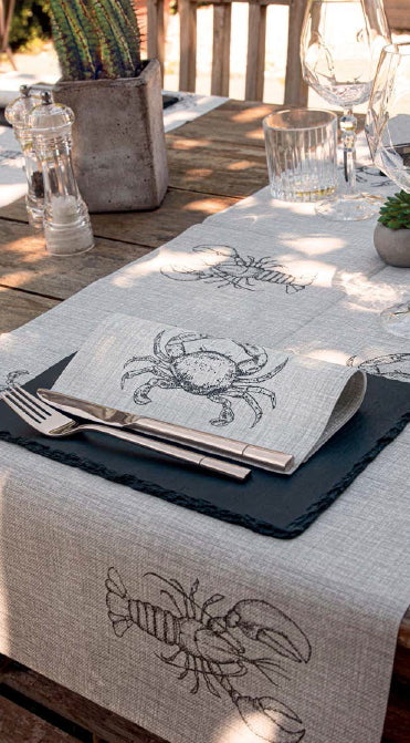 Tovaglietta Runner You & Me 120x48 Airlaid Packservice Plus Astice Fumè 200 Pezzi