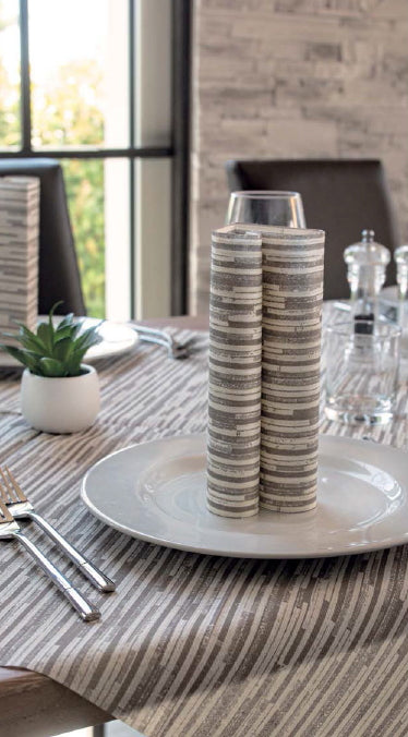 Tovaglia 100x100 Airlaid Packservice Mono Back Creta 100 Pezzi