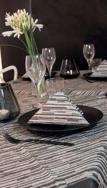 Tovaglia 100x100 Airlaid Packservice Mono Back Fumè 100 Pezzi