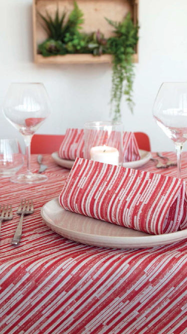 Tovaglia 100x100 Airlaid Packservice Mono Back Rosso 100 Pezzi