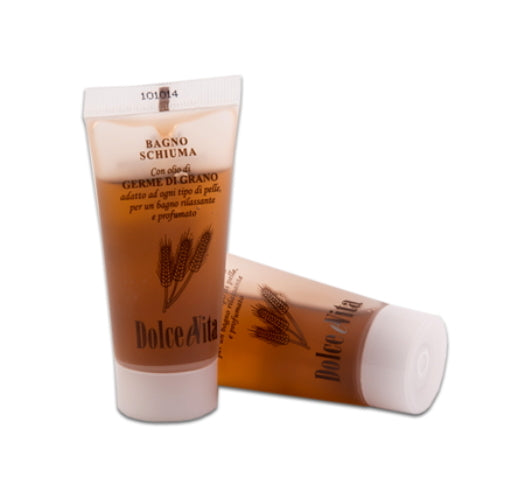 Bagnoschiuma in Tubetto 35ml Linea Cortesia Dolcos Dolce Evita 200 Pezzi