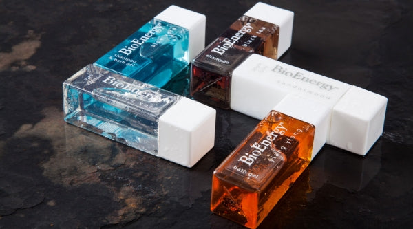 Shampoo & Balsamo Flacone Quadra 30ml Black Tea Linea Cortesia Albatros BioEnergy 385 Pezzi