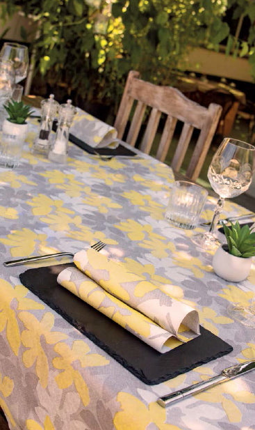 Tovaglioli 40x40 Spunlace Packservice Micro Blumen Giallo 800 Pezzi