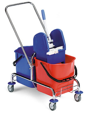 Carrello Strizzatore Pulizia Professionale Cromato Filmop Jack 50lt