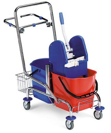 Carrello Strizzatore Pulizia Professionale Cromato Filmop 30lt