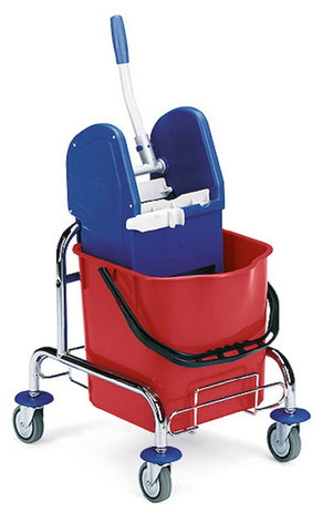 Carrello Strizzatore Cromato Pulizia Professionale Filmop Mini Jack 25lt