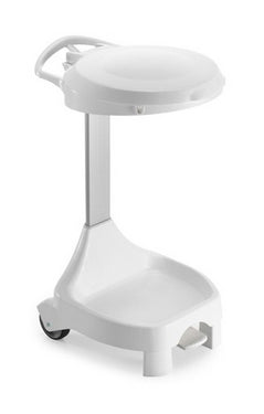 Carrello Portasacco Singolo con 2 Ruote 2 Piedini e Coperchio Colorato Filmop Delta