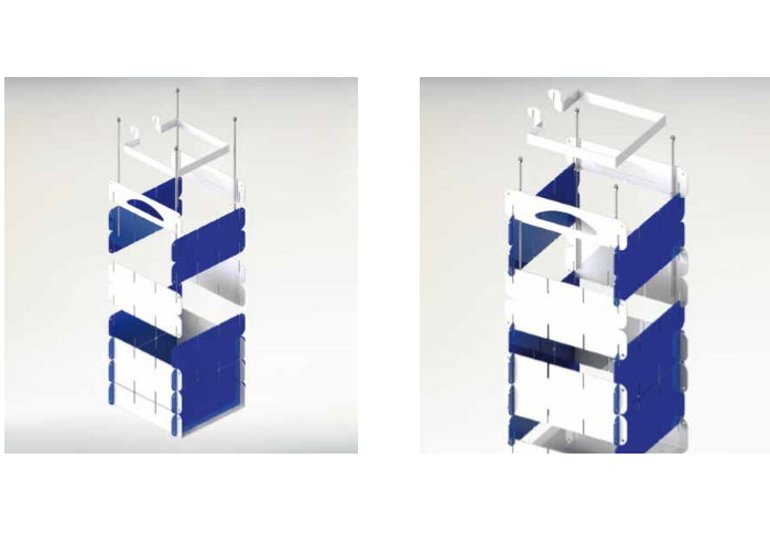Contenitore Raccolta Differenziata In Metallo Componibile
