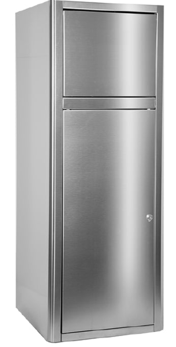 Contenitore Quadrato In Acciaio Inox Con Sportello Basculante Laminart