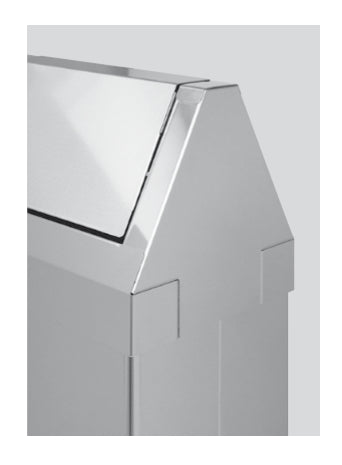 Contenitore Rettangolare In Metallo Laccato o Acciaio Inox con Coperchio Basculante Inox