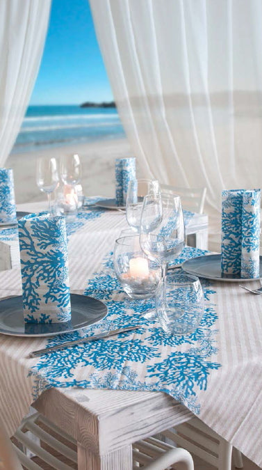 Tovaglia 100x100 Spunlace Packservice Micro Corallo Mare 100 Pezzi