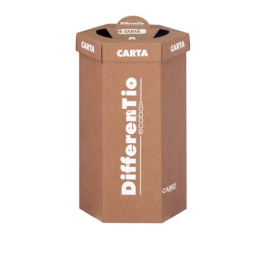 Contenitore Raccolta Differenziata in Cartone Ondulato Differentio 10 Pezzi