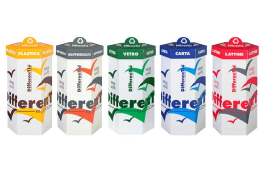 Contenitore Raccolta Differenziata in Polipropilene Differentio 60lt 10 Pezzi