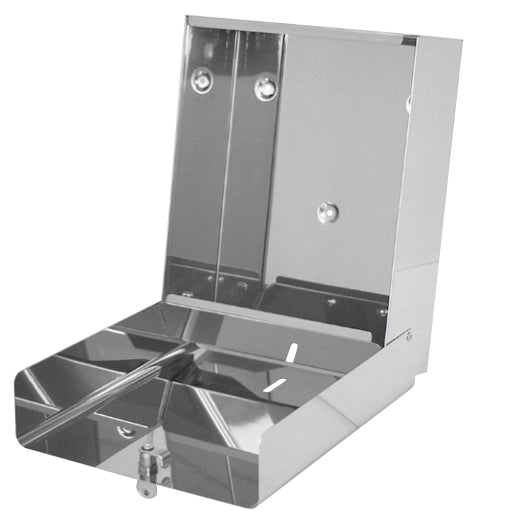 Dispenser Asciugamani di Carta In Acciaio Inox 400 Metri