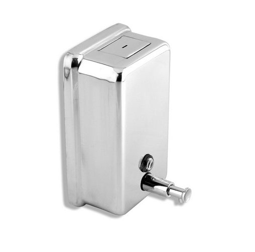 Dispenser Sapone Liquido Push a Rabbocco In Acciaio Inox Mediclinics