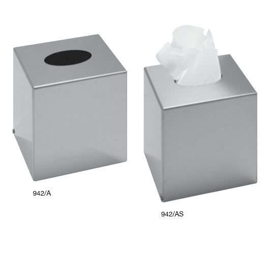 Dispenser Veline Kleenex Box Quadrato in Acciaio Inox